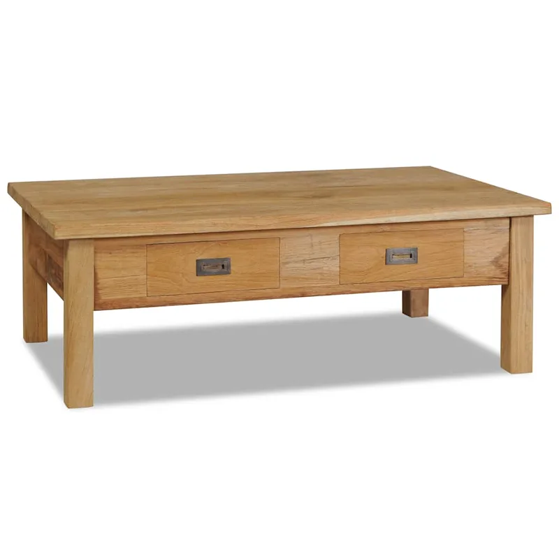 vidaXL Τραπέζι Σαλονιού 110 x 60 x 35 εκ. από Μασίφ Ξύλο Teak