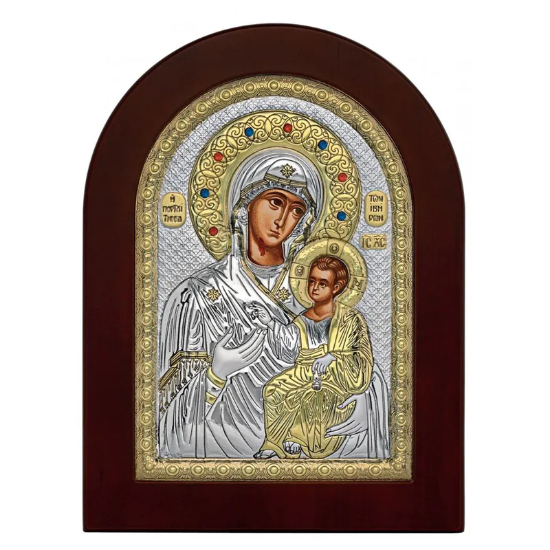 Ασημένια Εικόνα Παναγία η Πορταΐτισσα MA-E1134-X