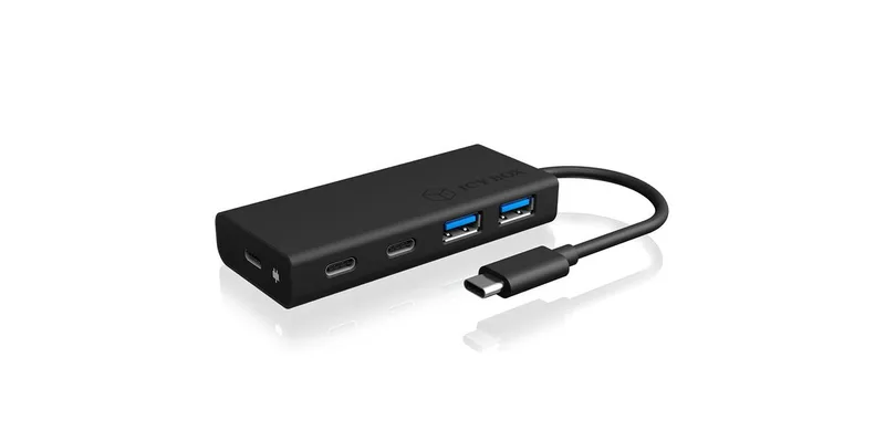 Hub 4-Port IcyBox USB 3.0 HUB Type-C zu 2xType C-> 2xType A extern retail