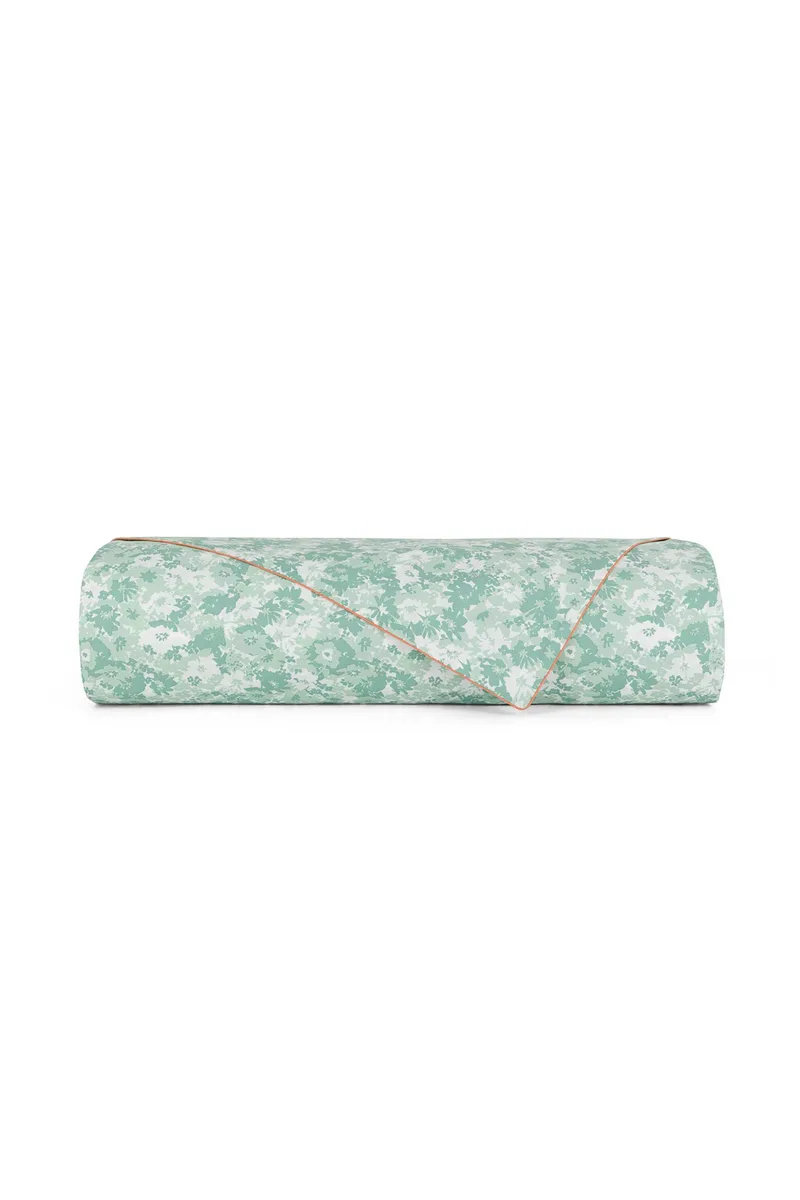 Coincasa παπλωματοθήκη διπλή βαμβακερή με floral print 220 x 240 cm - 007372711 Πράσινο