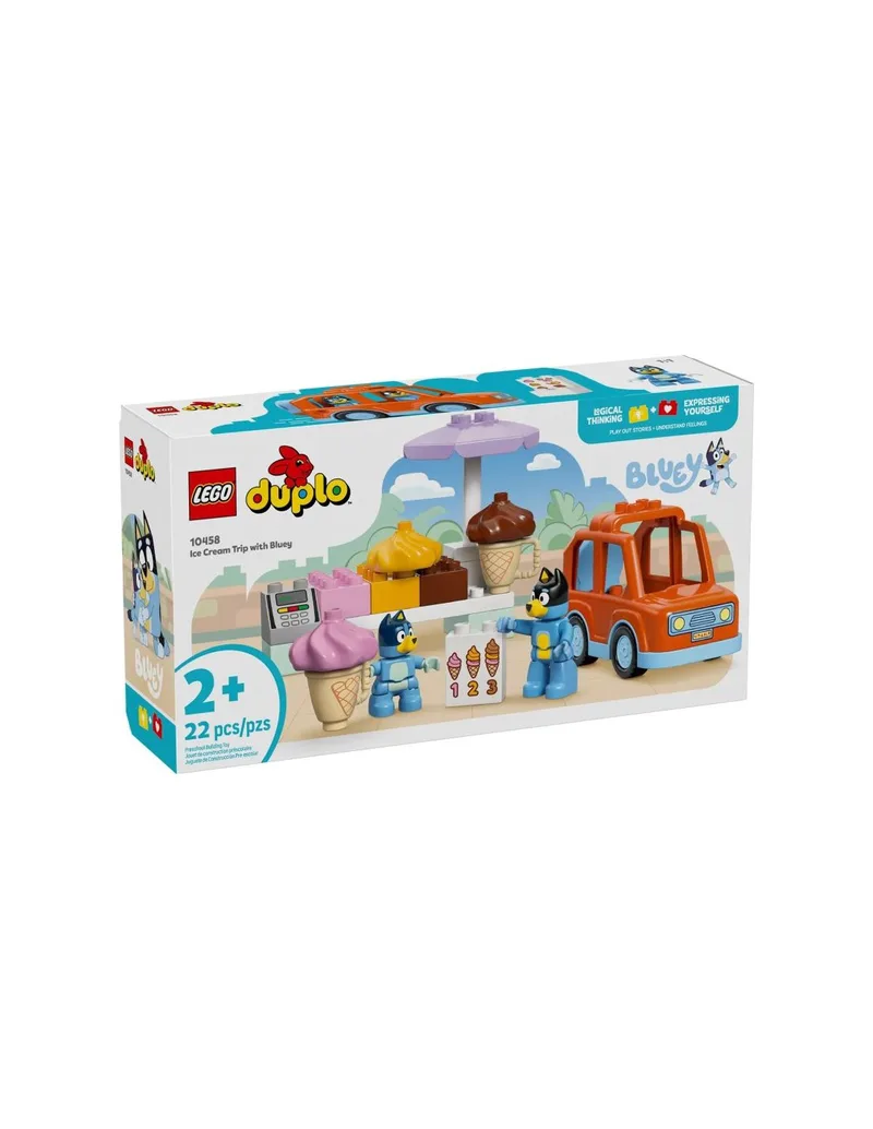 LEGO DUPLO Bluey 10458 Ice Cream Trip with Blue