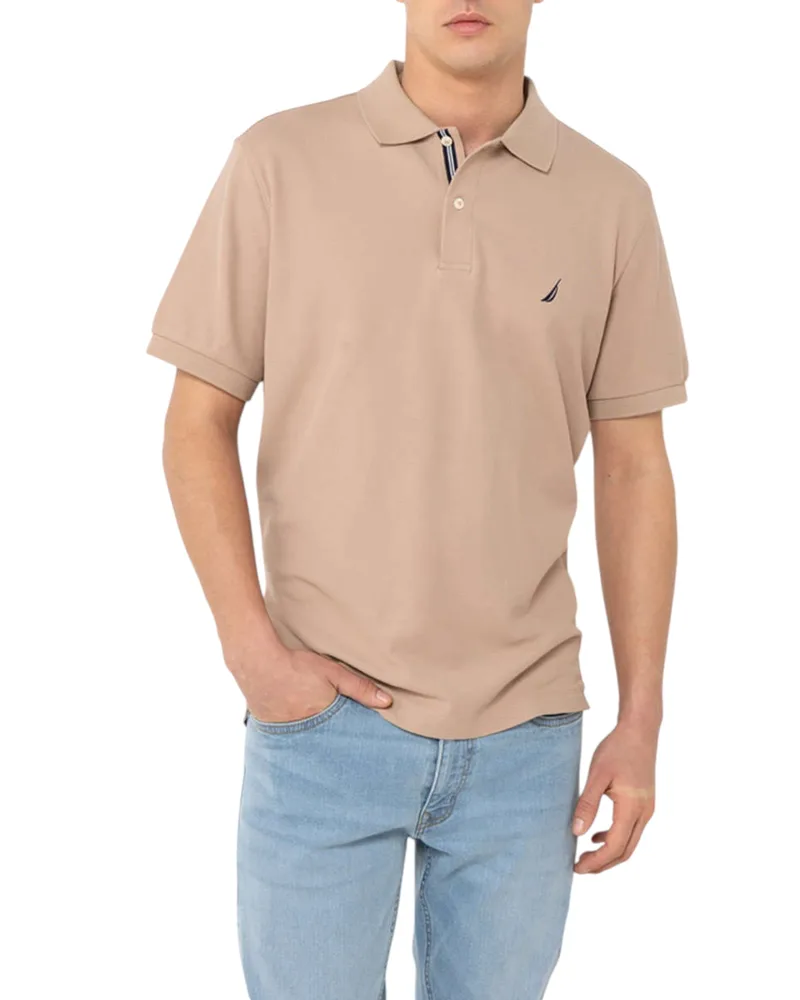 Nautica Ανδρική Μπλούζα Πόλο Κοντομάνικη Cabin Polo N1CR0110-225 Μπεζ