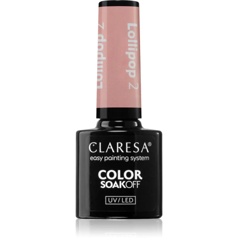 Claresa SoakOff UV/LED Color Lollipop τζελ βερνίκι νυχιών απόχρωση 2 5 γρ