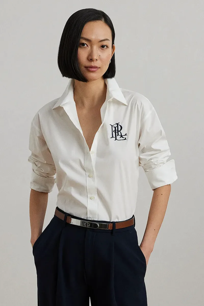 Βαμβακερό πουκάμισο Lauren Ralph Lauren