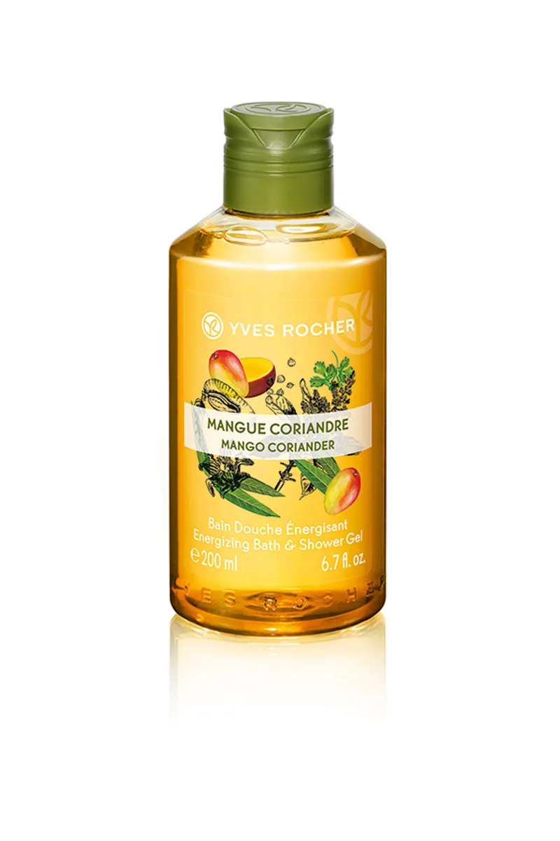 Yves Rocher Energizing Bath and Shower Gel Mango Coriander 200 ml - 35583