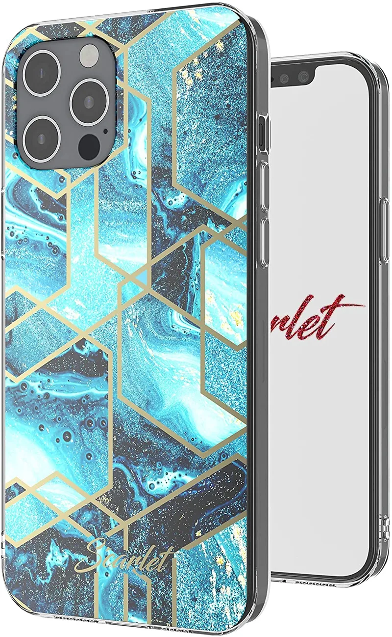 Ghostek Θήκη Stylish Scarlet Apple iPhone 12 Pro Max - Blue Waves (SCACAS069)