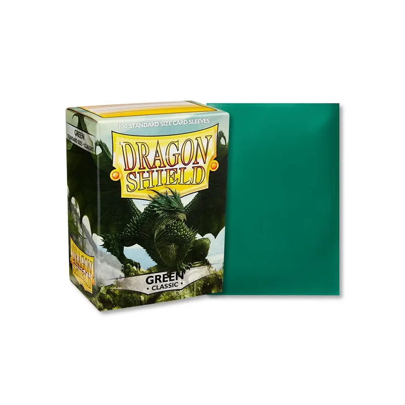 Dragon Shield Sleeves Standard Size - Green (100 Sleeves)