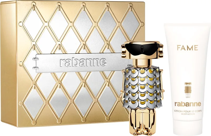 Rabanne Fame Women's Gift Set Eau de Parfum Refillable 80ml + Perfumed Body Milk 100ml