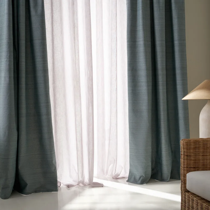 Κουρτίνα με σιρίτι Gofis Home Teyana Jade Green 20-04-656/07 130x270