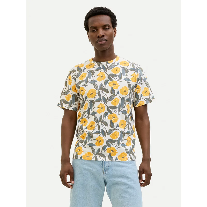 Jack & Jones T-Shirt Almeria 12276912 Μπεζ Regular Fit