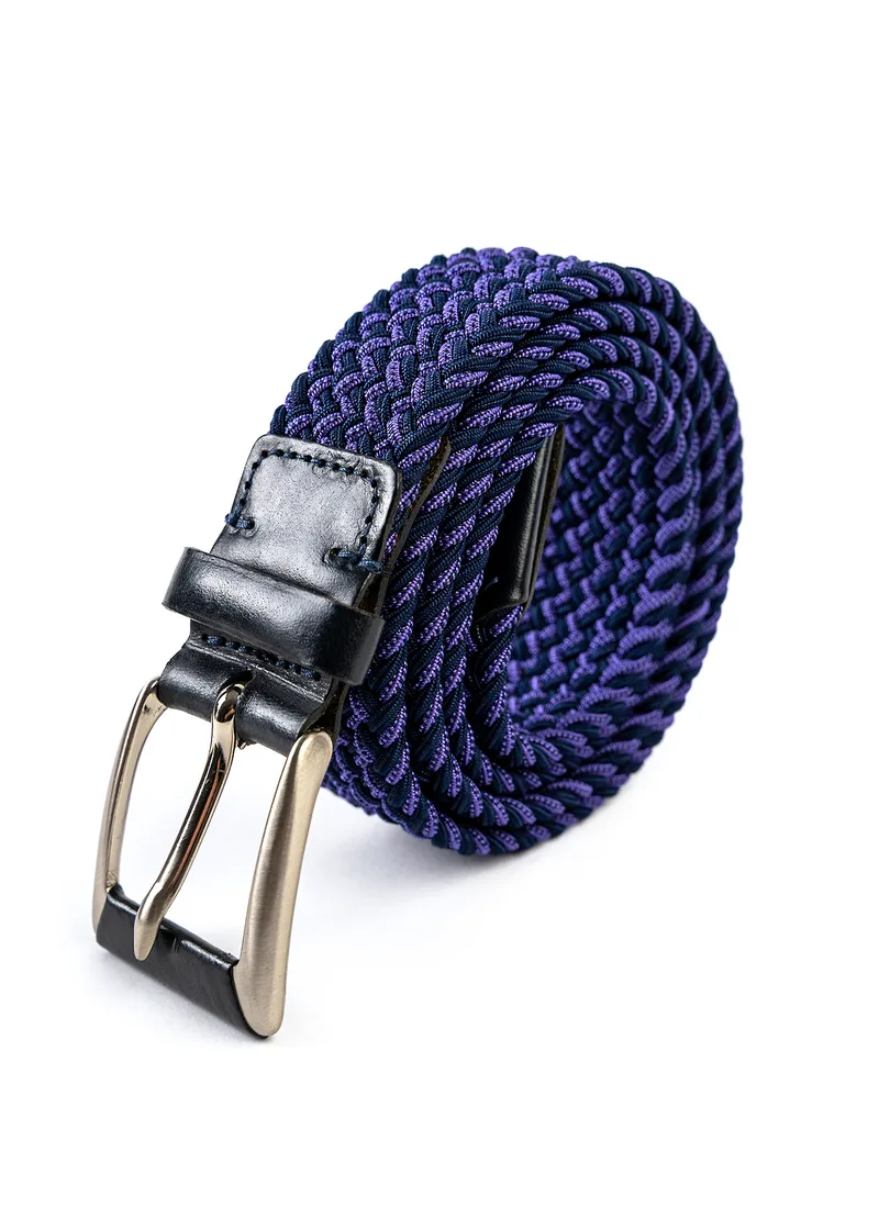 Stefano Corsini Braided Belt - Blue