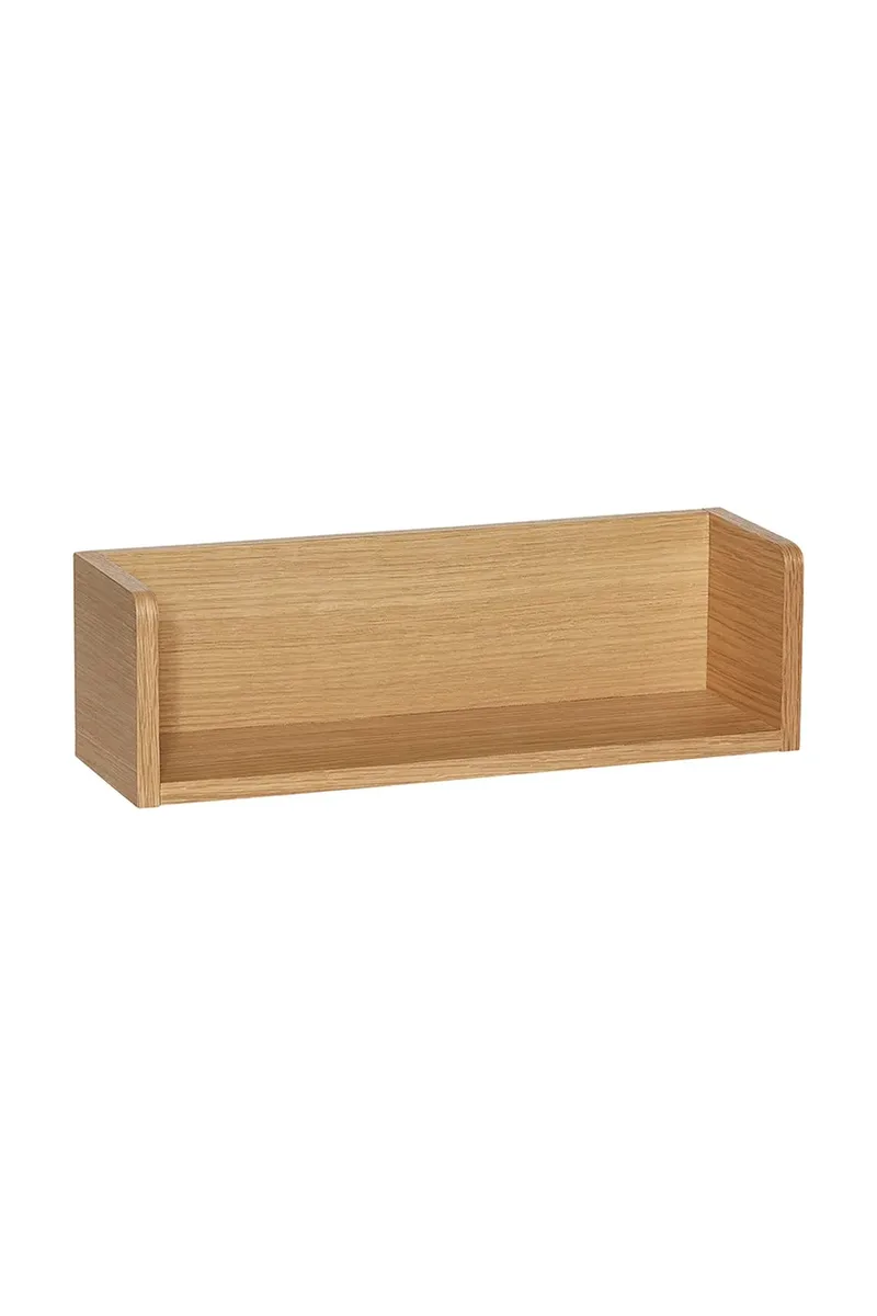 Hübsch ράφι επιτοίχιο από καπλαμά δρυός 40 x 12 x 12 cm