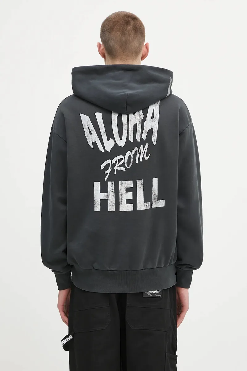 Βαμβακερή μπλούζα Aries Faded Aloha From Hell Hoodie