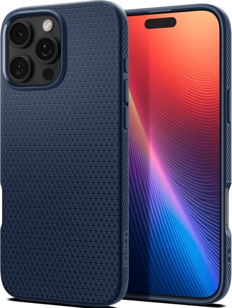 Θήκη Apple iPhone 16 Pro - Spigen Liquid Air Σιλικόνης - Navy Blue (ACS08118)