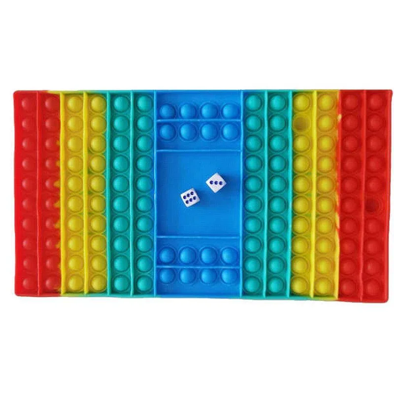 Fidget Pop It Επιτραπέζιο 4 Χρώματα Chess Board