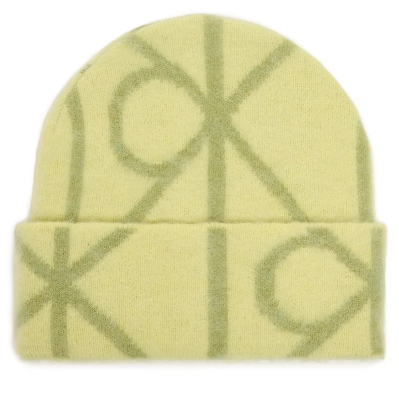 Σκούφος Calvin Klein Emblem Aop Brushed LV04D8071G Πράσινο