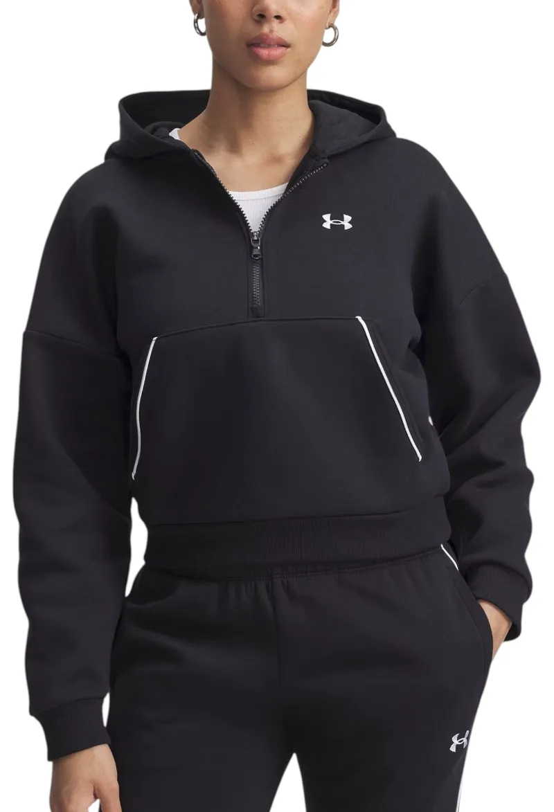 Μπλούζα Μακρυμάνικη Under Armour Rival Fleece Piped HZ Hoodie 6003707-005 Γυναικείο