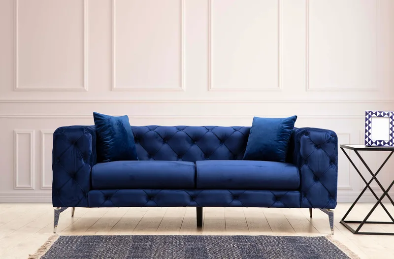 Διθέσιος Καναπές Como - Navy Blue 569Hln1128 (197x70x90)