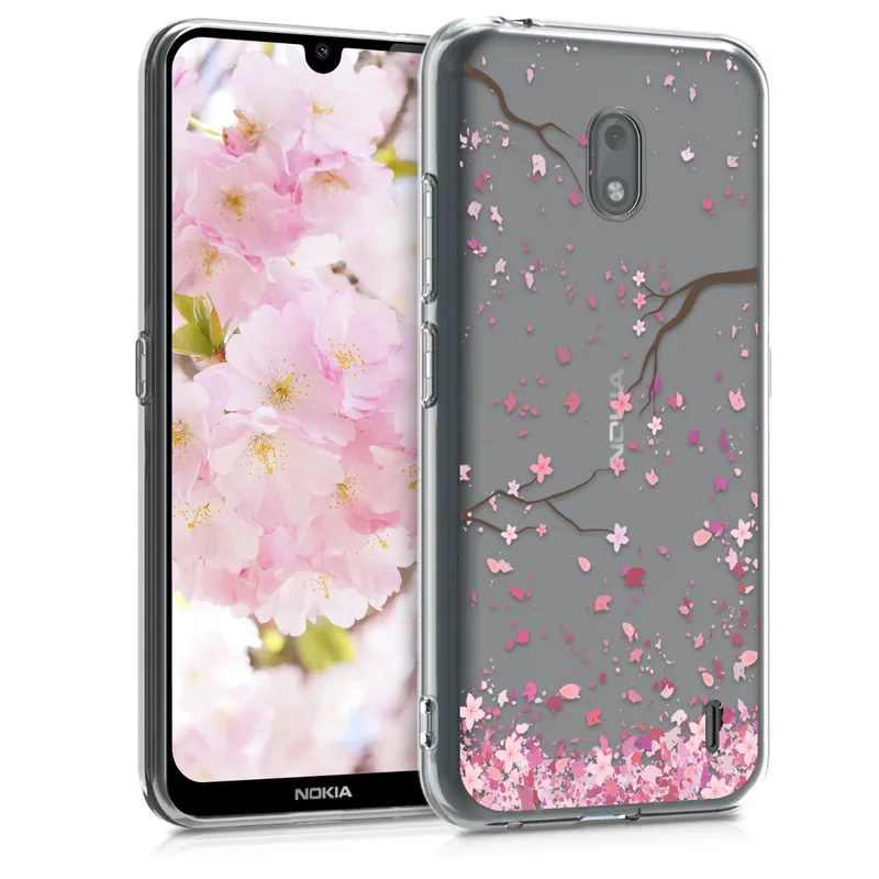 KW Θήκη Σιλικόνης Nokia 2.2 - Light Ροζ / Dark Brown / Transparent (50358.01)