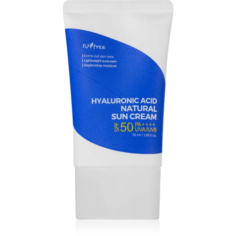 Isntree Hyaluronic Acid μεταλλική αντηλιακή κρέμα για ευαίσθητη επιδερμίδα SPF 50+ 50 ml