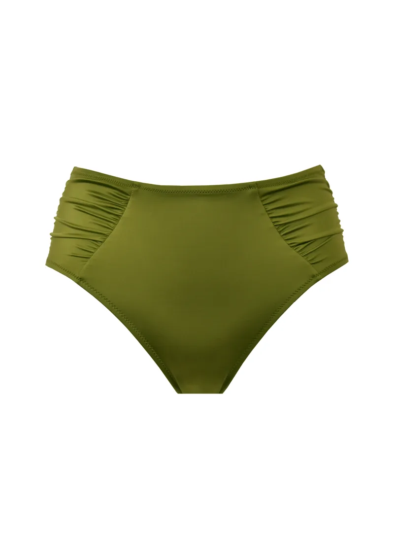 Tenerife Ψηλόμεσο Κατώ Μέρος Μαγιό Πράσινο - Oil Green