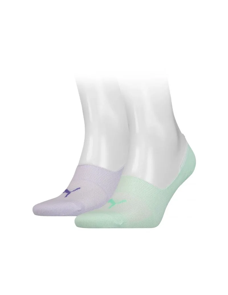 Puma Footie 906245-02 Αθλητικές Κάλτσες Λευκές 2 Ζεύγη