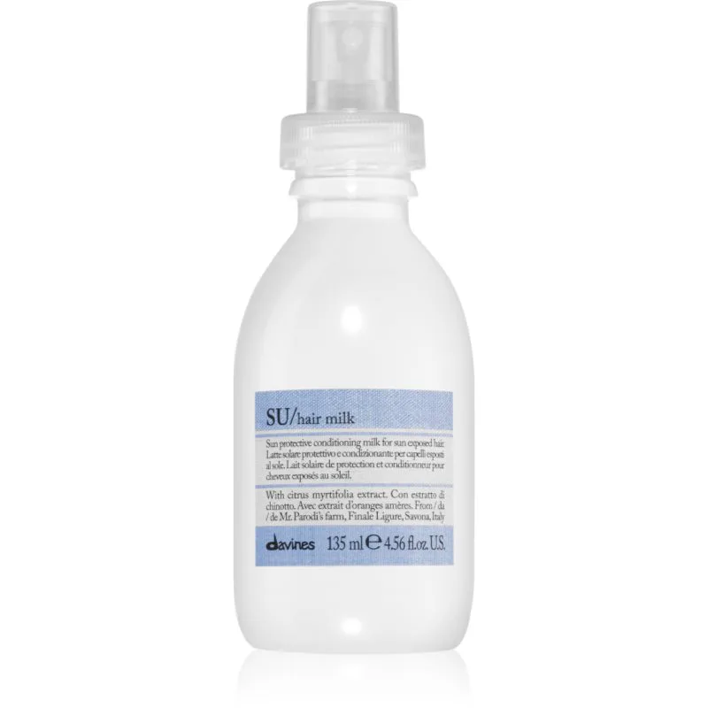 Davines SU Hair Milk λοσιόν χωρίς ξέβγαλμα για όλους τους τύπους μαλλιών 135 ml