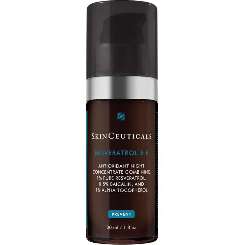 Skinceuticals Resveratrol BE Serum Συμπυκνωμένος Αντιοξειδωτικός Ορός Νύχτας με Ρεσβερατρόλη για Πρόσωπο Λαμπερό & Σφριγηλό 30ml