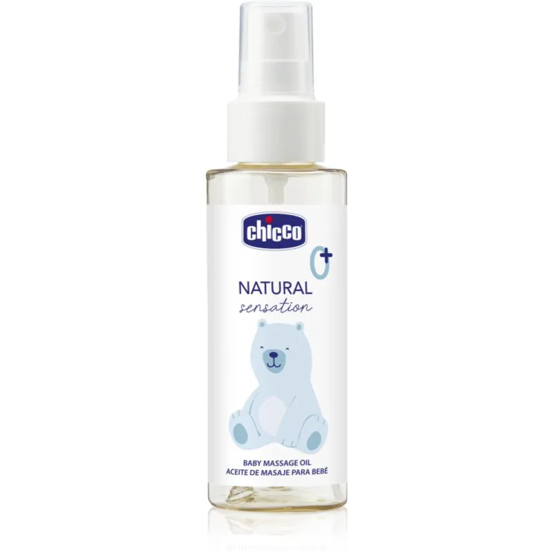 Chicco Natural Sensation Baby λάδι για μασάζ για παιδιά από τη γέννηση 0+ 100 ml