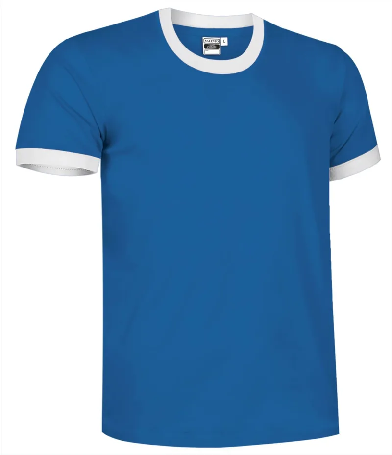 T-Shirt COMBI Valento CAVACOMAB Royal Blue-White