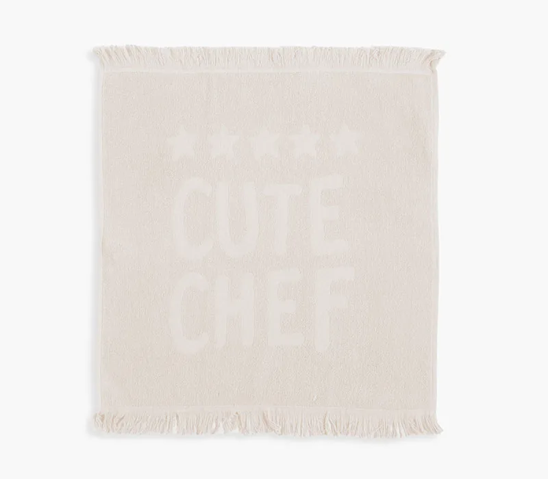 Ποτηρόπανο Φροτέ 50x50 Nef-Nef Homeware Cute Chef Ecru
