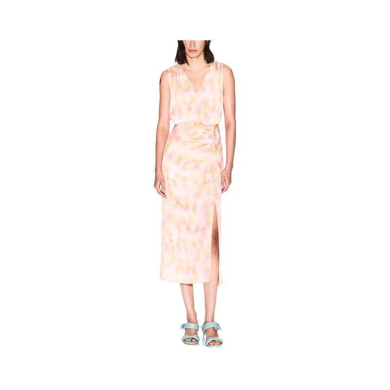 Φορέματα EAX SLEEVELESS PRINT MIDI DRESS WOMEN