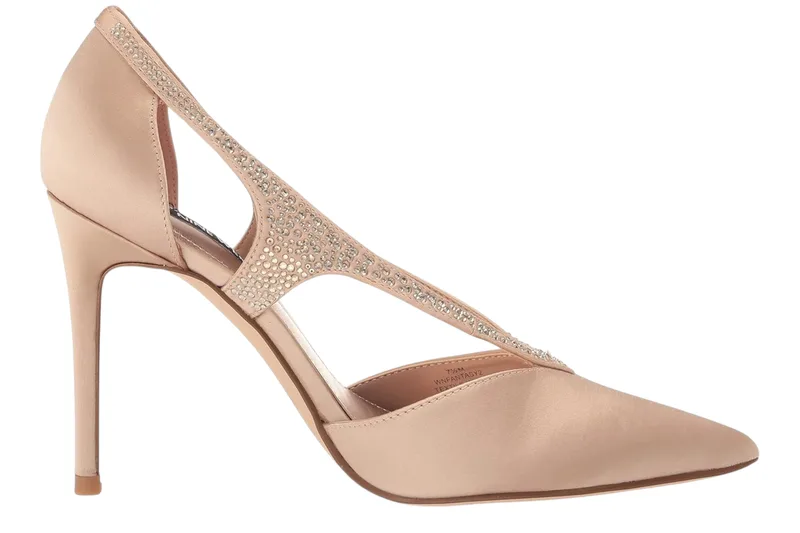 Γόβα Nine West Fantasy2 Σατέν Με Διακριτκά Στράς FANTASY2 01-110 Γυναικείο