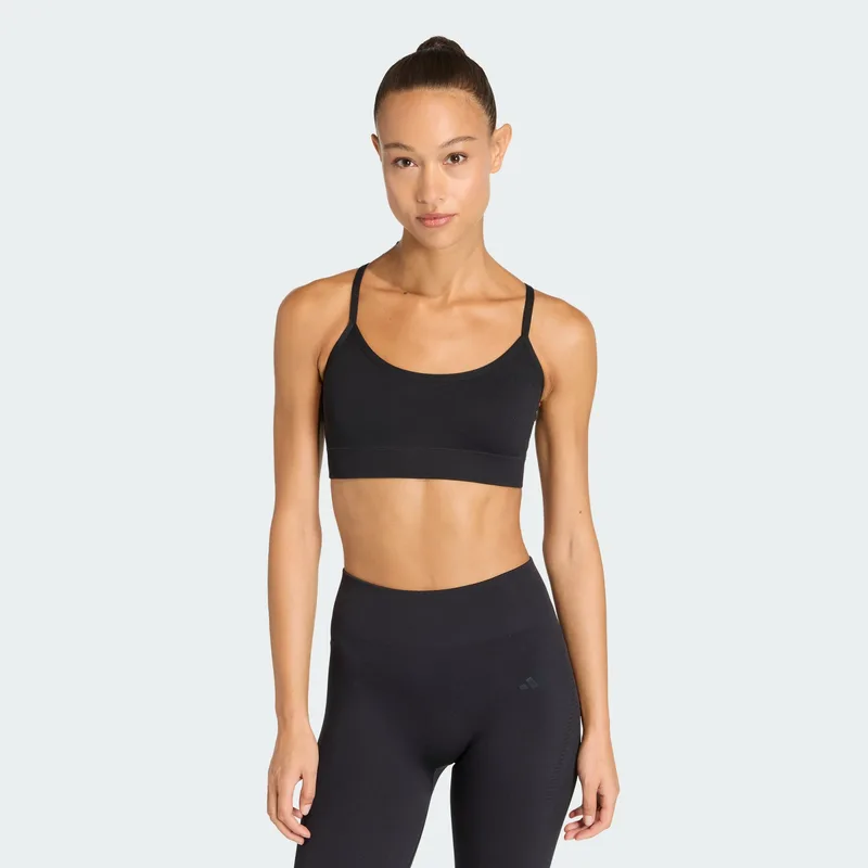 adidas W Workout Essentials Knit Light Support Padded Bra (9000259402_1469)
