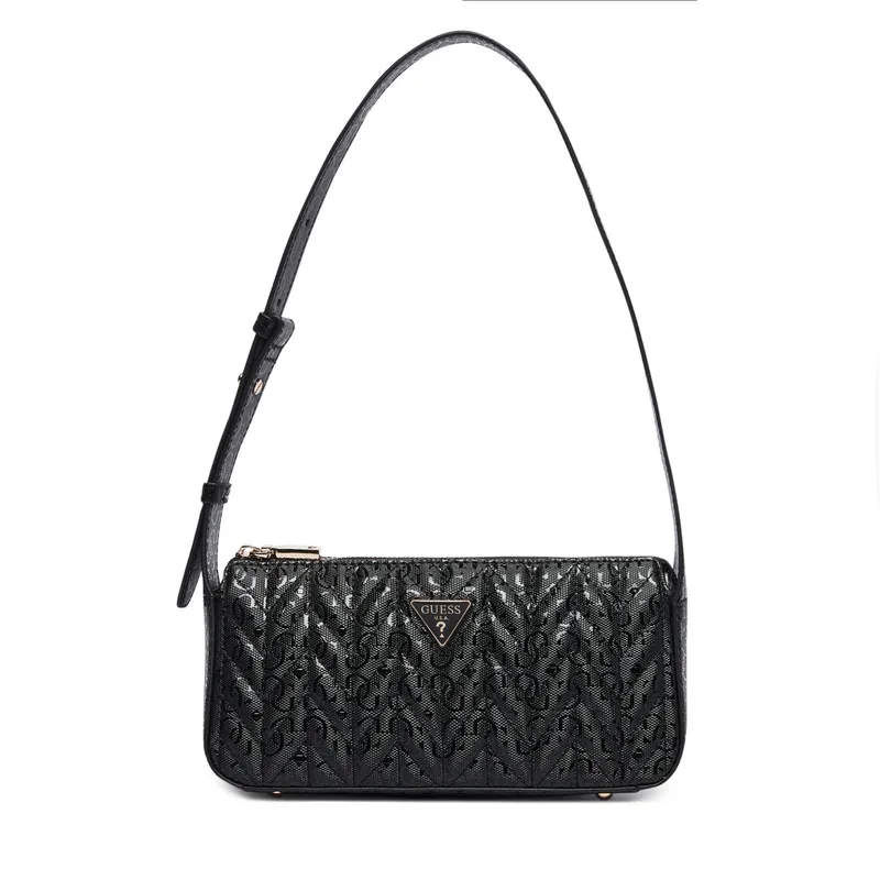 Τσάντα Guess Stacey Mini HWGG97 41720 Μαύρο