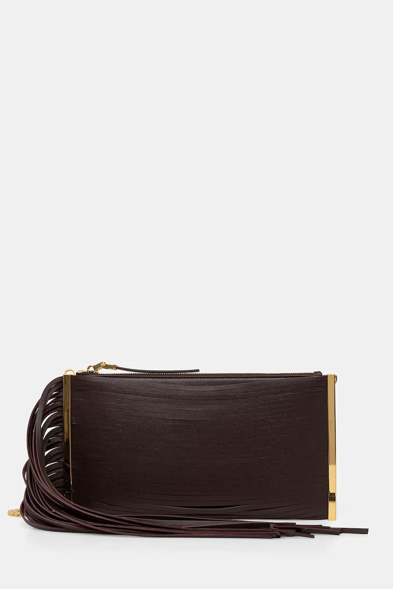 Elisabetta Franchi clutch Γυναικεία δερμάτινη