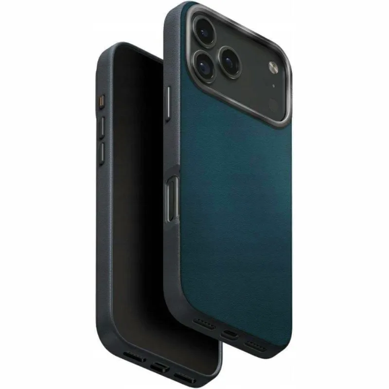 Θήκη iPhone 17 Pro Uniq Lyden Duo Series MagClick Ανθεκτική με MagSafe από Premium Vegan Δέρμα & Μεταλλικό Πλαίσιο Κάμερας - Steel Blue / Charchoal (UNIQ-IP6.3P(2025)-LDSSBLUCHR)