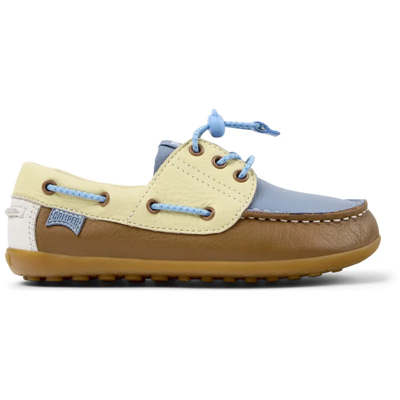 CAMPER Twins - Smart casual παπουτσια Για Κορίτσια - Καφέ,Μπλε,Κίτρινο, Μέγεθος 28, Smooth leather