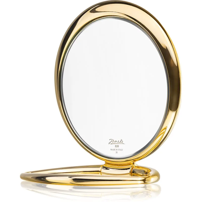 Janeke Χρυσό Line Table Double Mirror καλλυντικό καθρεφτάκι Ø 130 mm 1 τμχ