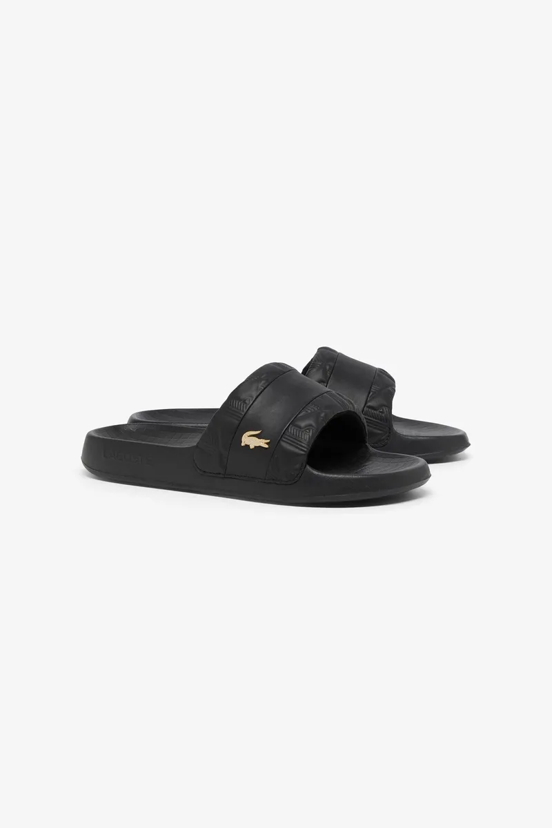Lacoste ανδρικές σαγιονάρες "Serve Slides Hybrid" - 51CMA00271V7 Μαύρο