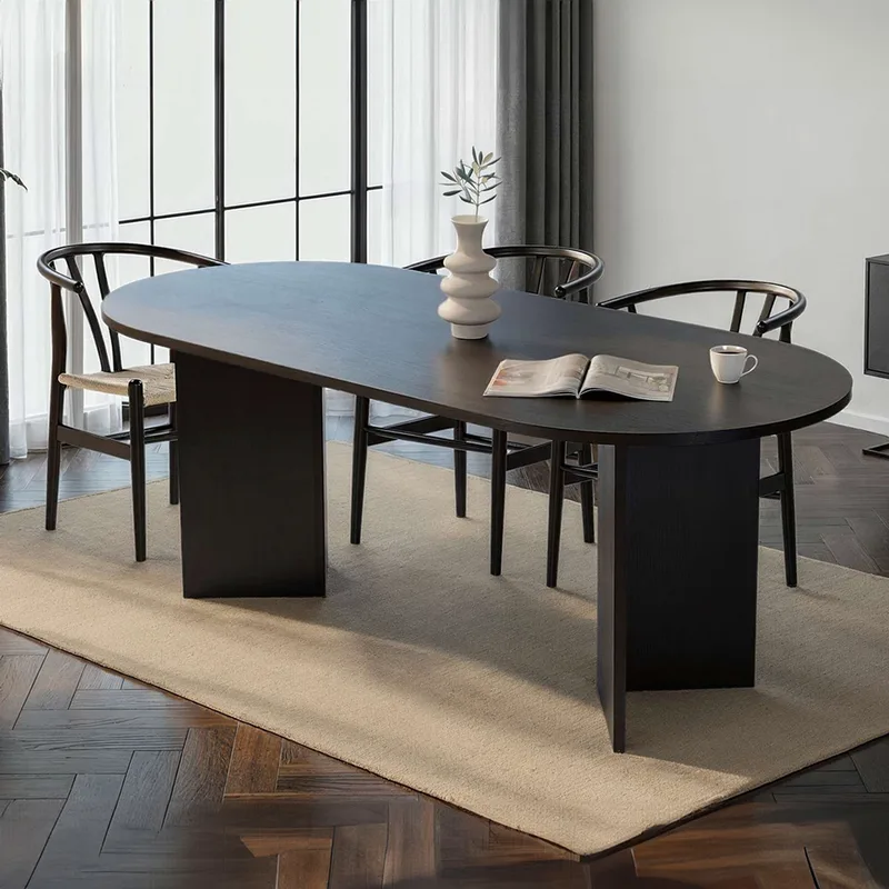 Τραπέζι Τραπεζαρίας Sabella - Wood Black 746Nrd1110 (200x75x90 cm)