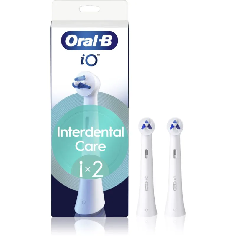 Oral-B iO Interdental Clean ανταλλακτικές κεφαλές για να καθαρίζετε σιδεράκια και εμφυτεύματα 2 τμχ
