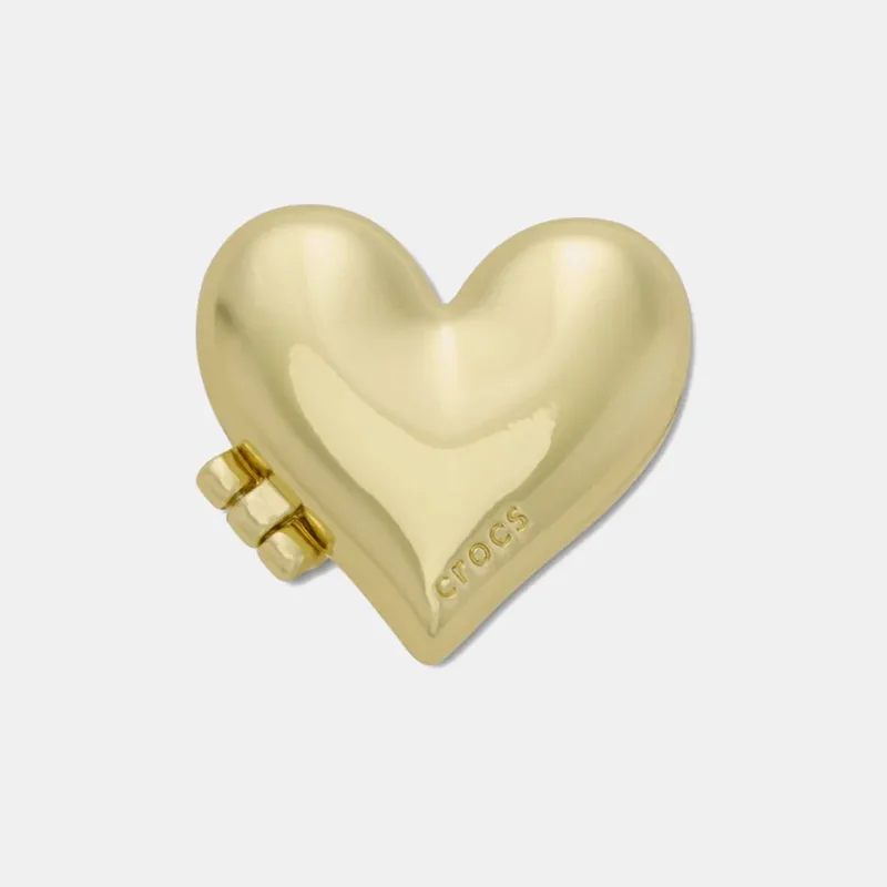 Crocs Χρυσό Bubble Locket Heart διακοσμητικό Jibbitz (9000262404_7386)