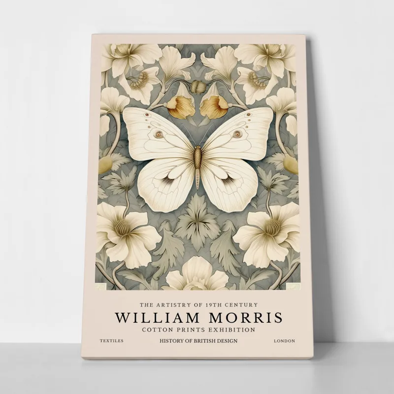 Πινακας σε καμβά WILLIAM MORRIS - BUTTERFLY 3