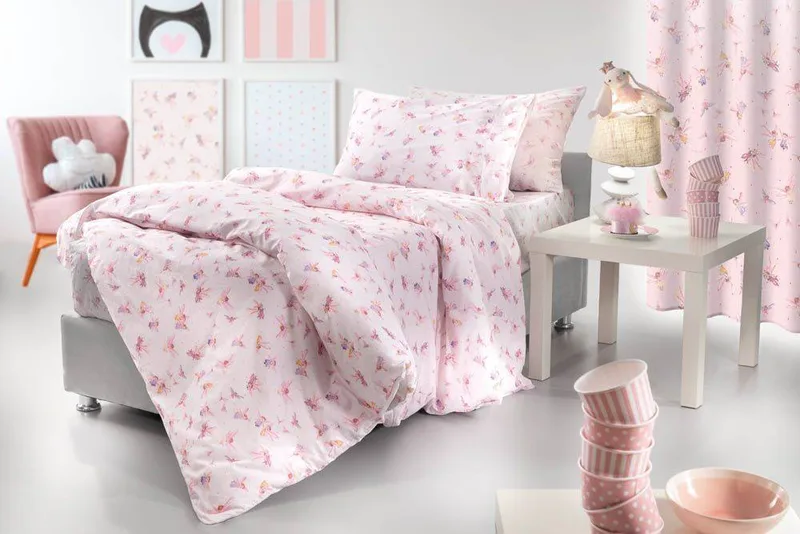 ΣΕΤ ΣΕΝΤΟΝΙΑ ΜΟΝΑ GUY LAROCHE FAIRY 165X250CM ΡΟΖ 3ΤΜΧ