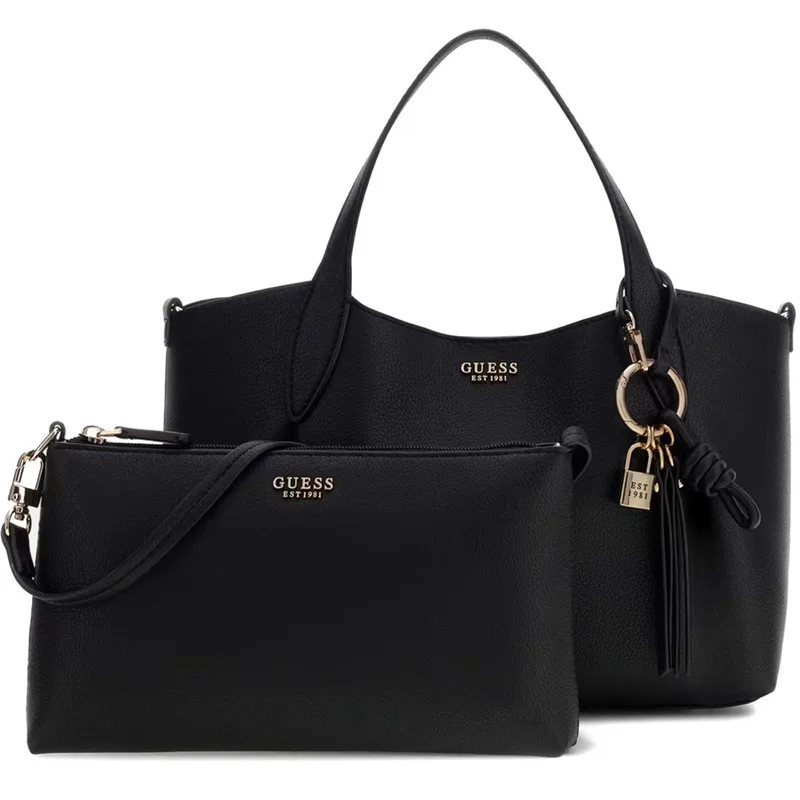 Guess μαύρη τσάντα ώμου Melody medium