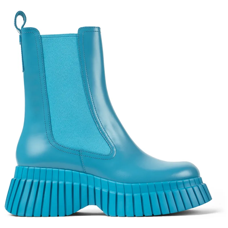 CAMPER BCN - Μποτάκια Για Γυναικεία - Μπλε, Μέγεθος 37, Smooth leather