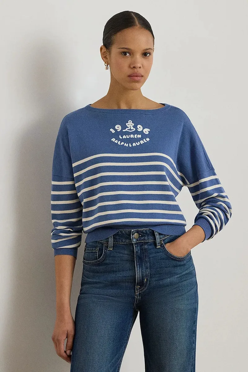 Lauren Ralph Lauren πουλόβερ γυναικείο βαμβακερό