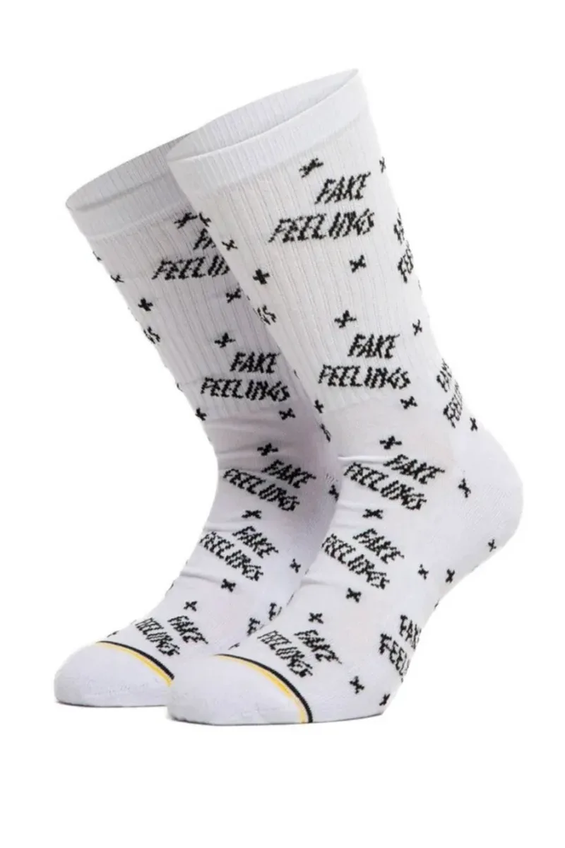BEE UNUSUAL Κάλτσες FAKE FEELINGS - WHITE-AS-245012-WHITE