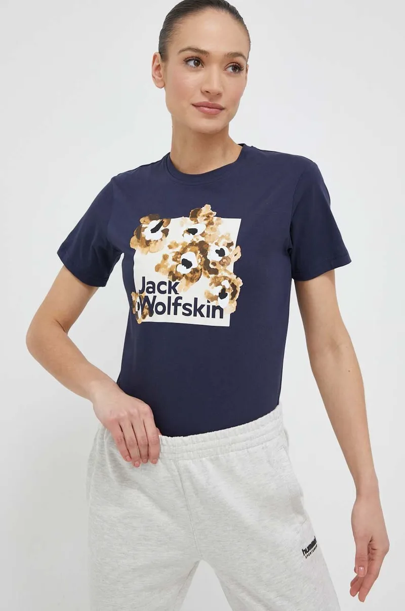 Βαμβακερό μπλουζάκι Jack Wolfskin 10
